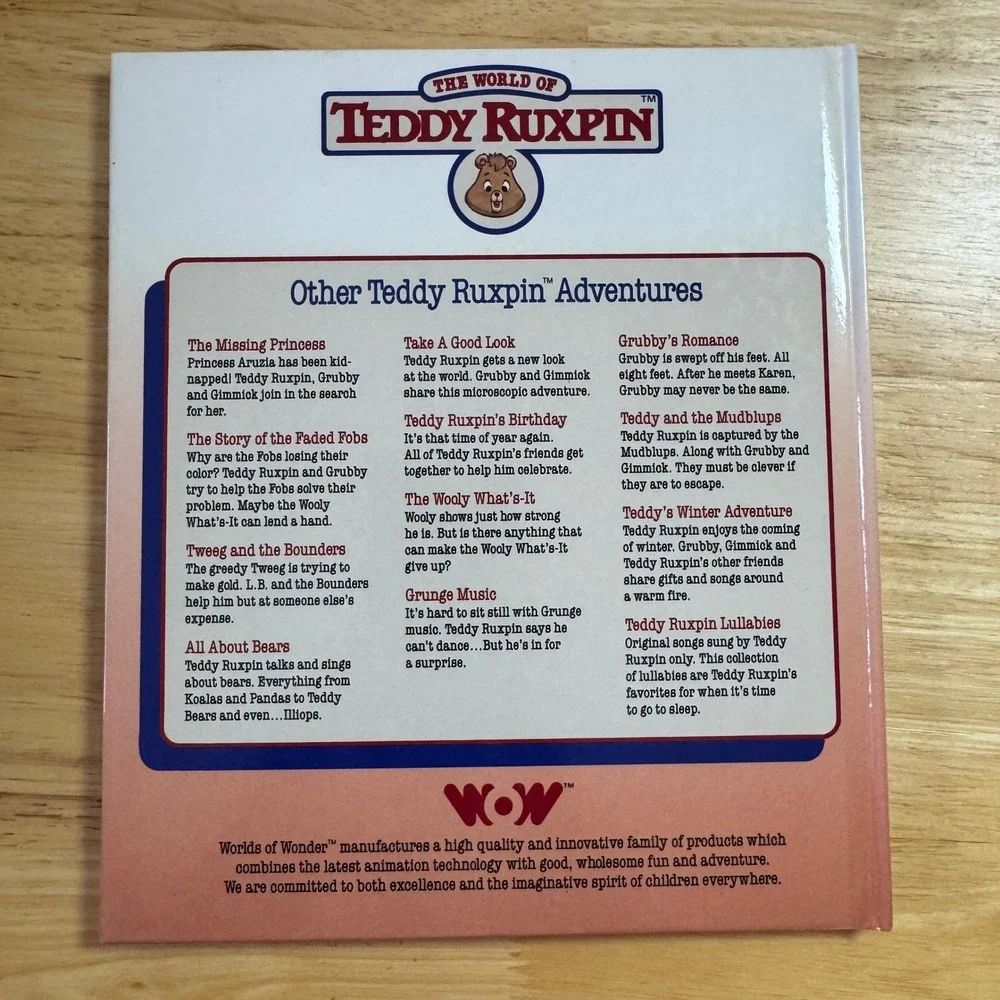 The World of Teddy Ruxpin‎ The Airship Discover a Whole New World Childrens Book